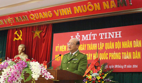 Mít tinh kỷ niệm 70 năm Ngày thành lập Quân đội nhân dân Việt Nam